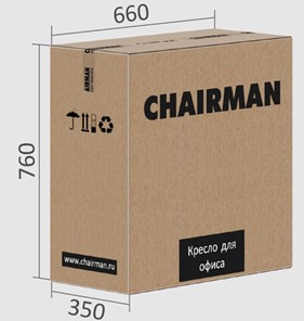 Офисное кресло CHAIRMAN CH415 эко кожа серая в Ханты-Мансийске - предосмотр 5