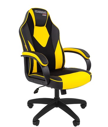 Компьютерное кресло CHAIRMAN GAME 17, цвет черный /желтый в Урае - изображение