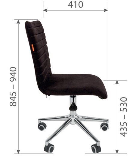 Офисное кресло CHAIRMAN 020, черное экокожа в Лангепасе - изображение 2