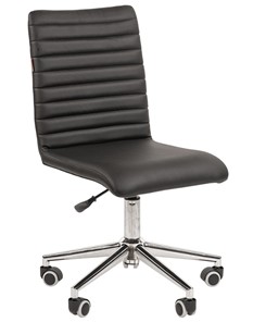 Офисное кресло CHAIRMAN 020, черное экокожа в Лангепасе