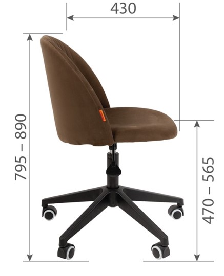 Офисное кресло CHAIRMAN HOME 119, коричневое в Урае - изображение 4