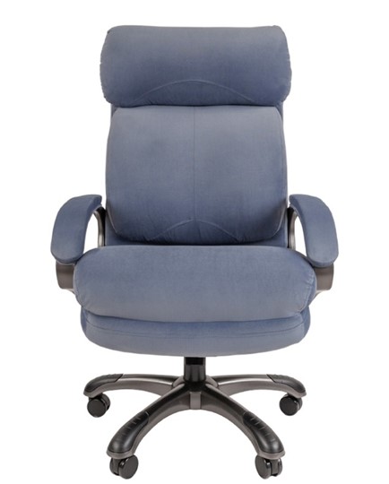 Компьютерное кресло CHAIRMAN HOME 505, велюр голубое в Когалыме - изображение 3