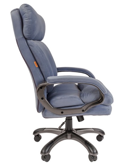Компьютерное кресло CHAIRMAN HOME 505, велюр голубое в Сургуте - изображение 4