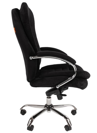 Компьютерное кресло CHAIRMAN HOME 795, велюр черный в Лангепасе - изображение 4