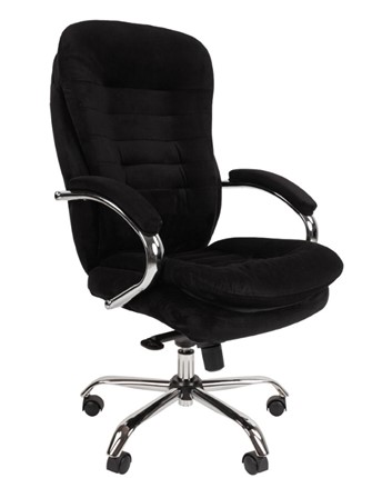 Компьютерное кресло CHAIRMAN HOME 795, велюр черный в Когалыме - изображение