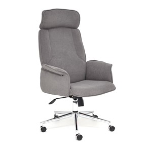 Кресло компьютерное CHARM флок, серый, 29 арт.13910 в Лангепасе