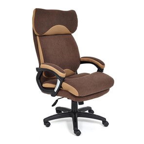 Кресло офисное DUKE флок/ткань, коричневый/бронза, 6/TW-21 арт.14043 в Когалыме