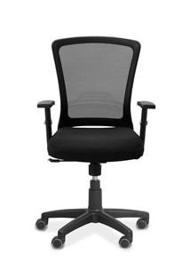 Кресло офисное Фьюжн, сетка/ткань TW / черная/черная в Лангепасе - предосмотр 1