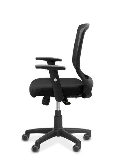 Кресло офисное Фьюжн, сетка/ткань TW / черная/черная в Когалыме - изображение 4