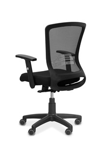 Кресло офисное Фьюжн, сетка/ткань TW / черная/черная в Урае - предосмотр 5