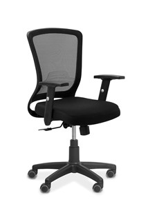 Кресло офисное Фьюжн, сетка/ткань TW / черная/черная в Урае - предосмотр 9
