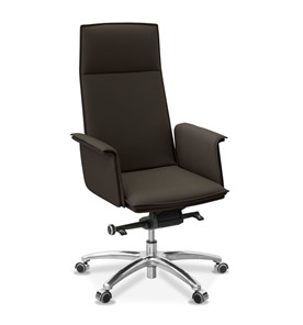 Офисное кресло Лео, экокожа премиум / темно-коричневая CN1113 в Урае