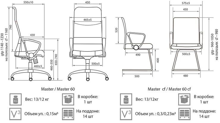 Кресло Master GTPH Ch1 W01/T01 в Лангепасе - изображение 3