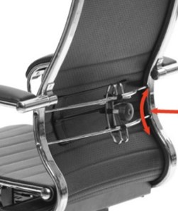 Офисное кресло Metta L 1m 38K2/4D мультиблок, нижняя часть 17839 бордовый в Когалыме - предосмотр 7