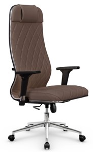 Офисное кресло Мetta L 1m 40M/2D Infinity Easy Clean (MPES) топган OMS, нижняя часть 17853 светло-коричневый в Нефтеюганске