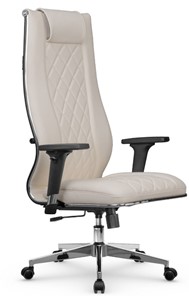 Кресло офисное МЕТТА L 1m 50M/2D Infinity Easy Clean топган, нижняя часть 17834 светло-бежевый в Урае