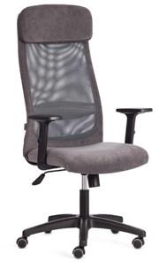 Компьютерное кресло PROFIT PLT флок/ткань, серый, 29/W-12, арт.20537 в Сургуте