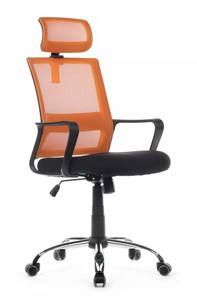 Кресло офисное RCH 1029HB, черный/оранжевый в Урае