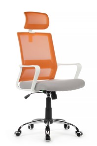 Кресло компьютерное RCH 1029HW, серый/оранжевый в Когалыме