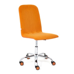 Кресло компьютерное RIO флок/кож/зам, оранжевый/оранжевый, арт.14188 в Югорске