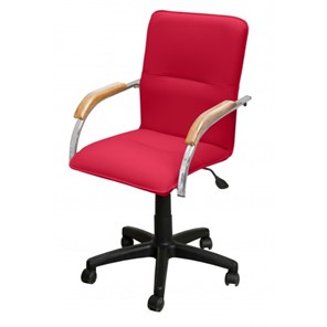 Кресло офисное Самба-лифт СРП-034 Люкс красный/бук в Нягани