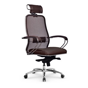 Офисное кресло Samurai SL-2.04 MPES Темно-коричневый в Лангепасе