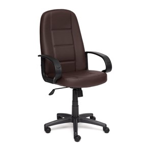 Офисное кресло СН747 кож/зам, коричневый, арт.2558 в Когалыме