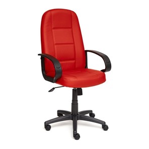 Компьютерное кресло СН747 кож/зам, красный, арт.7707 в Лангепасе