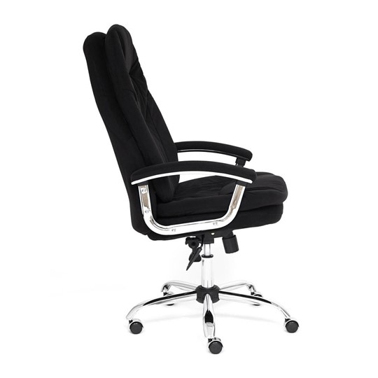 Кресло компьютерное SOFTY LUX флок, черный, арт.13594 в Когалыме - изображение 5