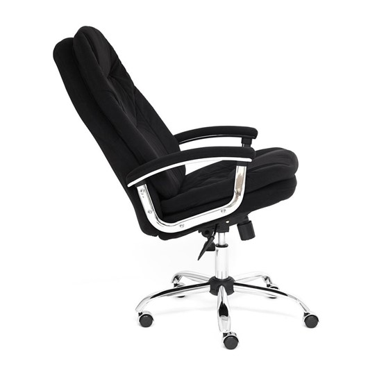 Кресло компьютерное SOFTY LUX флок, черный, арт.13594 в Когалыме - изображение 8