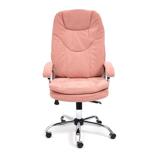 Кресло компьютерное SOFTY LUX флок, розовый, арт.13952 в Когалыме - изображение 1
