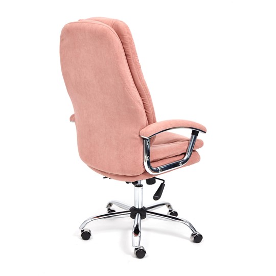 Кресло компьютерное SOFTY LUX флок, розовый, арт.13952 в Урае - изображение 3