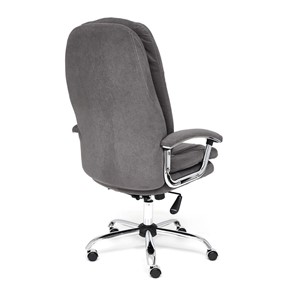 Кресло компьютерное SOFTY LUX флок, серый, арт.13591 в Когалыме - предосмотр 3