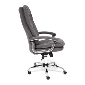 Кресло компьютерное SOFTY LUX флок, серый, арт.13591 в Урае - предосмотр 5