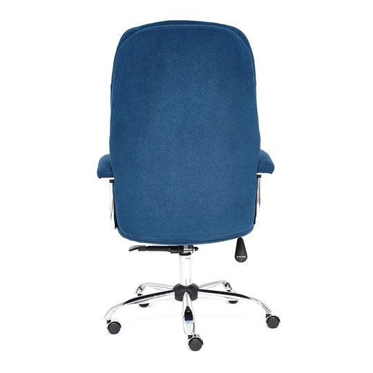 Кресло SOFTY LUX флок, синий, арт.13592 в Урае - изображение 4