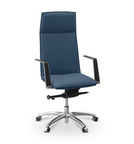 Кресло в офис Соло, ткань Bahama / синяя, solo4 в Нижневартовске