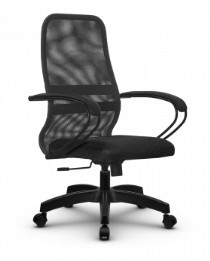 Кресло офисное SU-CK130-8 PL темно-серый/черный в Урае