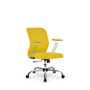 Офисное кресло SU-Mr-4/подл.078/осн.003 желтый в Когалыме