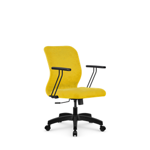 Кресло компьютерное SU-Mr-4/подл.109/осн.001 желтый в Ханты-Мансийске