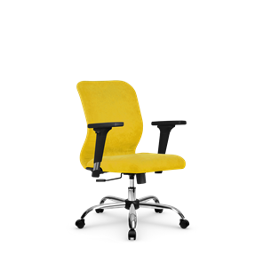 Кресло офисное SU-Mr-4/подл.200/осн.003 желтый в Сургуте