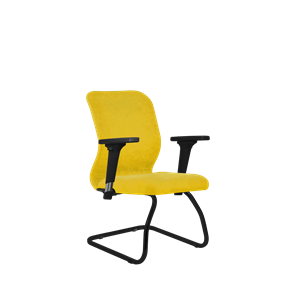 Кресло компьютерное SU-Mr-4/подл.200/осн.008 желтый в Радужном