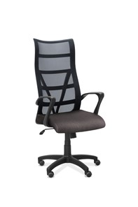 Офисное кресло для персонала Топ, сетка/ткань Bahama / черная/серая в Ханты-Мансийске