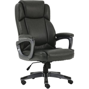 Кресло Brabix Premium Favorite EX-577 (пружинный блок, рециклированная кожа, серое) 531935 в Лангепасе