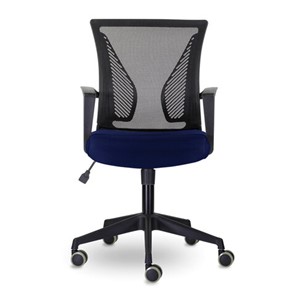 Кресло офисное Brabix Wings MG-309 (пластик черный, сетка, черное/синее) 532013 в Когалыме