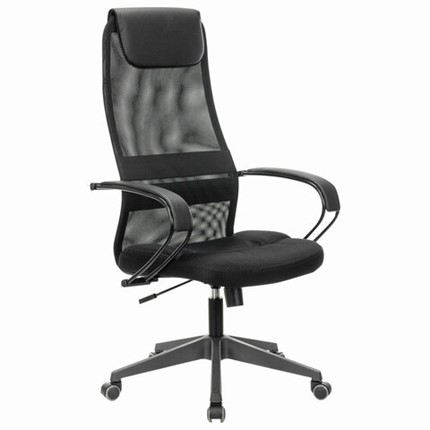 Кресло Brabix Premium Stalker EX-608 PL (ткань-сетка/кожзам, черное) 532090 в Пыть-Яхе - изображение