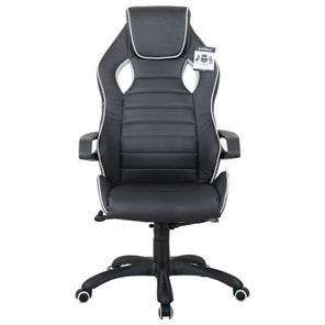 Кресло Brabix Techno Pro GM-003 (экокожа, черное/серое, вставки серые) в Нижневартовске