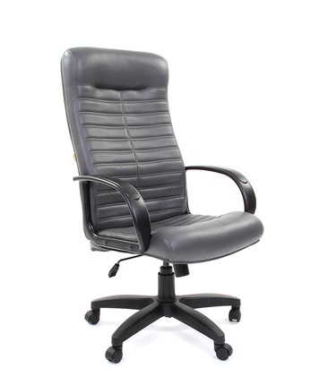 Кресло компьютерное CHAIRMAN 480 LT, экокожа, цвет серый в Лангепасе - изображение