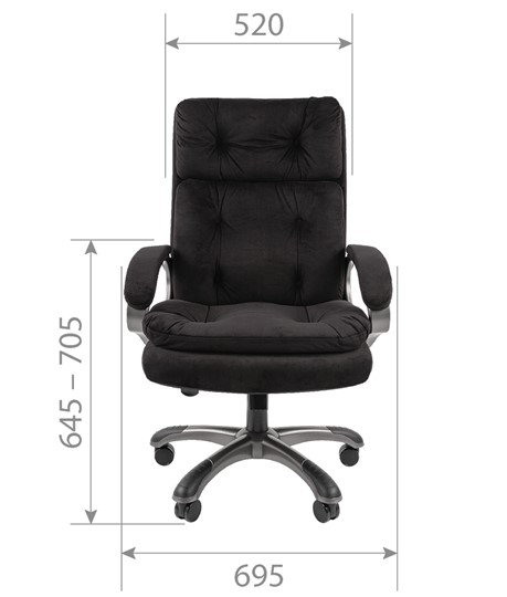 Кресло CHAIRMAN 442 ткань черный в Лангепасе - изображение 4