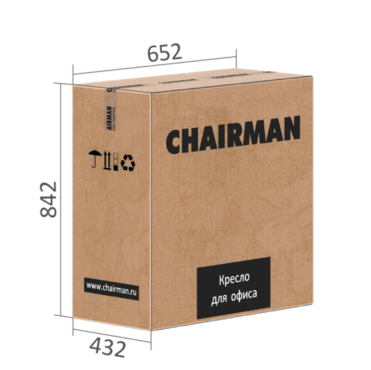 Кресло CHAIRMAN 442 ткань черный в Лангепасе - изображение 6