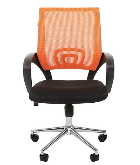 Офисное кресло CHAIRMAN 696 CHROME Сетка TW-66 (оранжевый) в Лангепасе - изображение 2